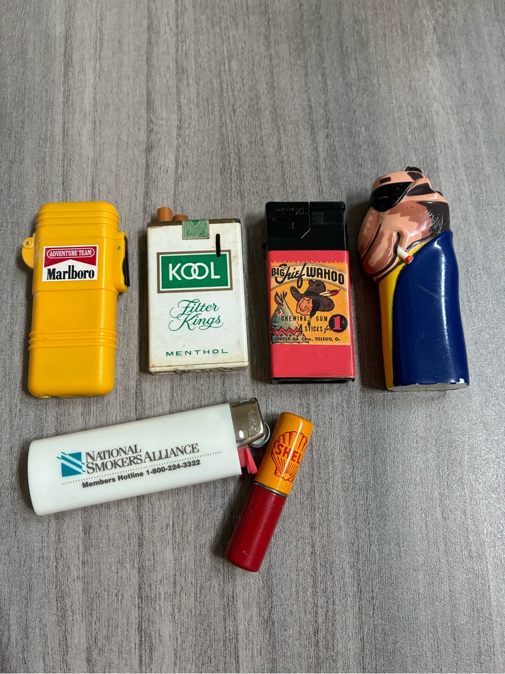 6 VINTAGE LIGHTERS
